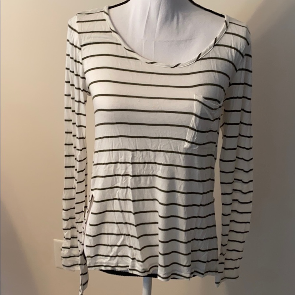 Striped long sleeve shirt
